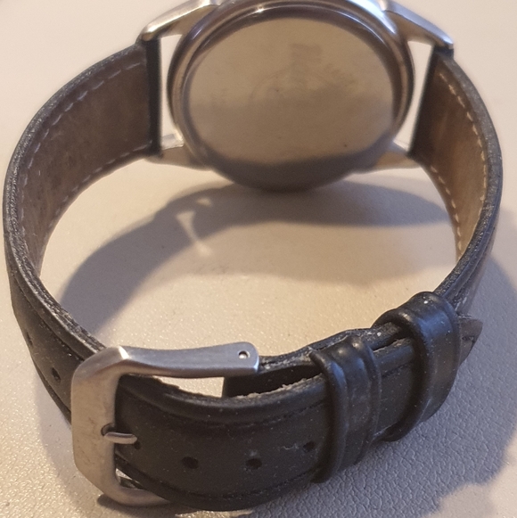 Vtg Hard Rock Cafe Key West Silver/Blue Leather Unisex Collector Watch - Picture 3 of 4